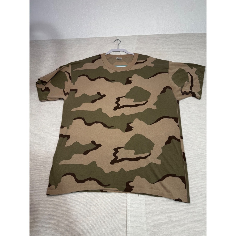 Tru-Spec Mens XXL Camo T-Shirt Desert Camouflage Made in USA Tactical Tee 2XL
